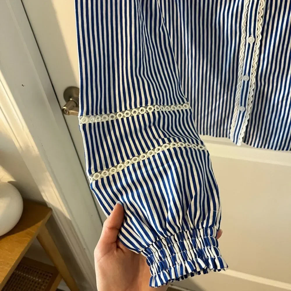 Boden Trim Detail Jersey Shirt XS - Picture 10 of 12